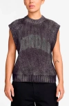 Jordan Gfx Flight Sleeveless Graphic Sweater In Purple