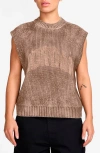 Jordan Gfx Flight Sleeveless Graphic Sweater In Brown