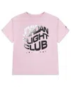 Jordan Girls 7-16 Jumpman Club Crewneck T-shirt In Pink