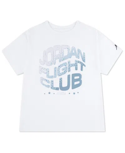 Jordan Kids' Girls 7-16 Jumpman Club Crewneck T-shirt In White