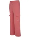 Jordan Girls 7-16 Y2k Wide Leg Cargo Joggers In Pink