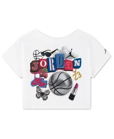 Jordan Kids' Girls' 7-16 Air Collage Short-sleeve T-shirt In White