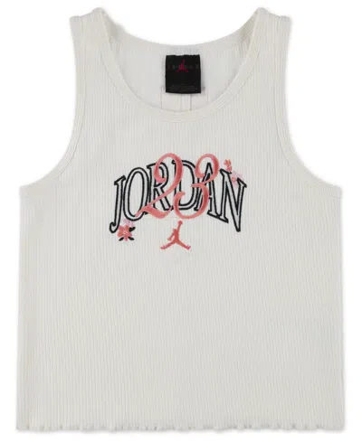 Jordan Kids' Girls' 7-16 Flower Of Friendship Scoop Neck Tank Top In Gray