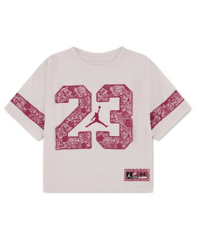 Jordan Kids' Girls' 7-16 Lace 23 Graphic Short-sleeve T-shirt In White