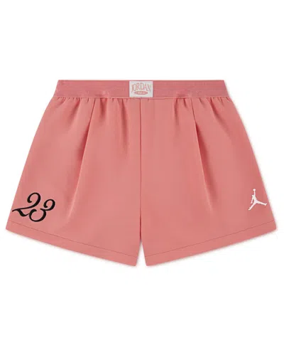 Jordan Kids' Girls' 7-16 Pull-on Shorts In Pink