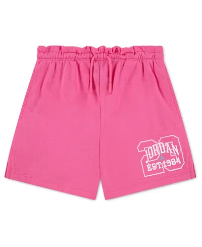 Jordan Kids' Girls' 7-16 Secret Diary Paperbag Shorts In Pink