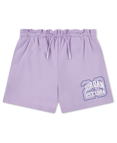 Jordan Kids' Girls' 7-16 Secret Diary Paperbag Shorts In Purple