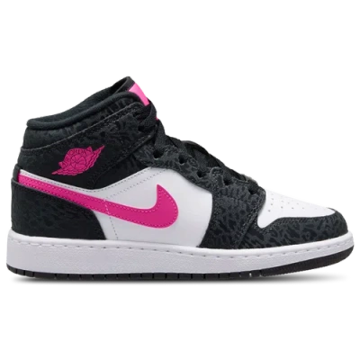 Jordan Kids' Girls Air 1 Mid Se In Black