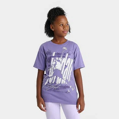 Jordan Girls' Big Kids Skyline Allstar T-shirt In Purple