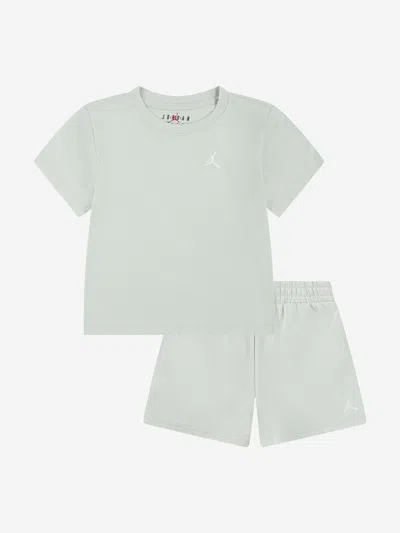 Jordan Kids'  Girls Brooklyn Essential Short Set In Green