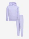 Jordan Logo-embroidered Fleece Tracksuit In Purple