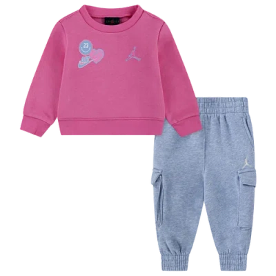 Jordan Kids' Girls Infant   Blue Jean & Bling Pants Set In Pink