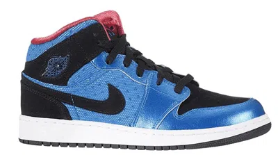 Pre-owned Jordan Girls  1 Phat Sneakers In Neptune Blue/black/siren Red