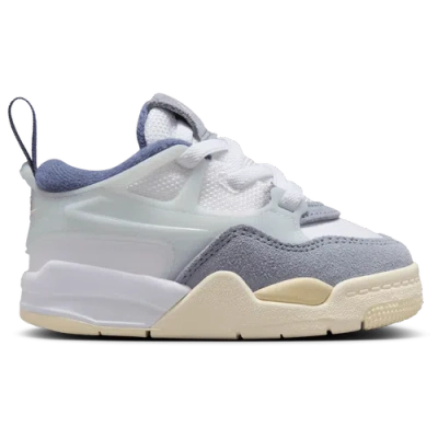 Jordan Kids' Girls  Aj 4 Remastered In White/prism Pink/diffused Blue