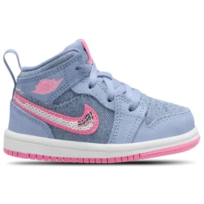 Jordan Kids' Girls  Aj1 Mid Se In Blue