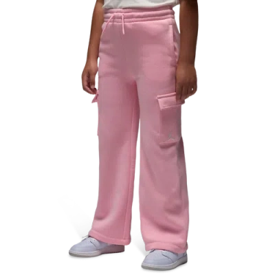 Jordan Kids' Girls  Brooklyn Fleece Cargo Pants In Pink