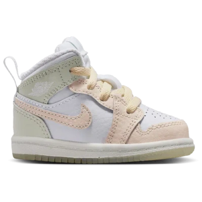 Jordan Kids' Girls   1 Mid Se In White