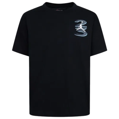 Jordan Kids' Girls   23 Backsplash Short Sleeve T-shirt In Black/carolina