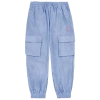 Jordan Girls   Blue Jeans & Bling Woven Pant In Blue