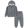 Jordan Girls   Brooklyn Fleece Full Zip Set In Gray