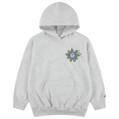 Jordan Kids' Girls   Floral Flight Aop Pullover Hoodie In Gray