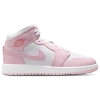 Shop Jordan Girls    1 Mid In Pink Foam/white/fired Red