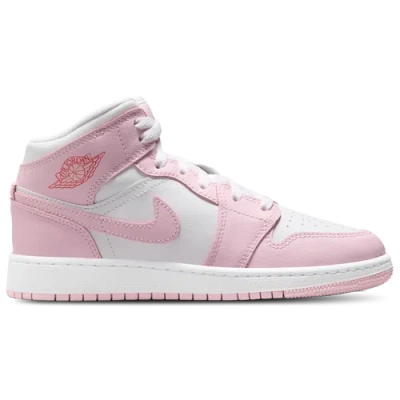Jordan Kids' Girls    1 Mid In Pink Foam/white/fired Red