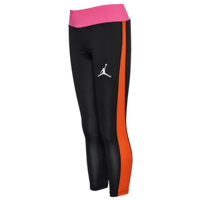 Jordan Kids' Girls   Pink Pack High Rise Leggings In Pink/black
