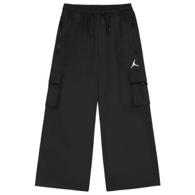 Jordan Kids' Girls   Post Up Open Cargo Pant In Black