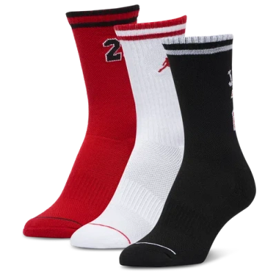 JORDAN GIRLS JORDAN JORDAN VARSITY JERSEY CREW SOCKS 3 PACK