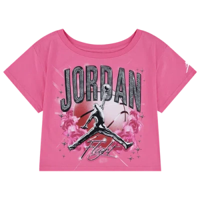Jordan Kids' Girls  Rebel Rose T-shirt In Pink