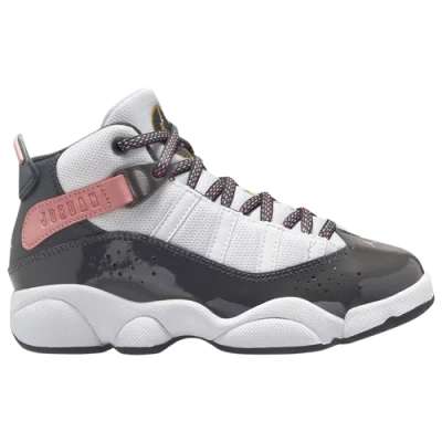 Jordan Kids' Girls  6 Rings In Anthracite/red Stardust/white
