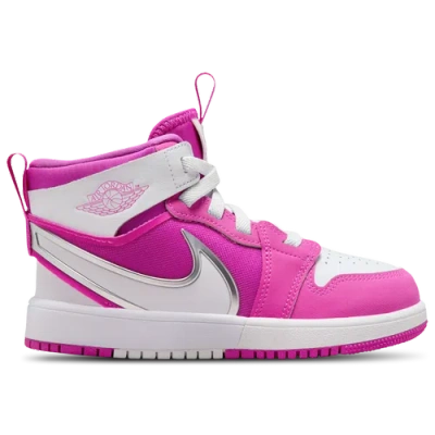 Jordan Kids' Girls Preschool   Aj 1 Easyon Mid In Pink/white