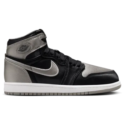 Jordan Kids' Girls Preschool   Retro 1 Hi Og T In Black/grey/white