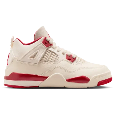Jordan Kids' Girls Preschool   Retro 4 In White