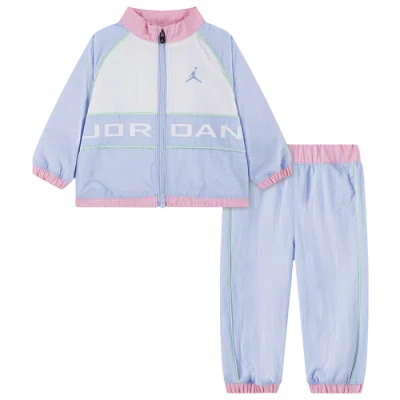 Jordan Kids' Girls Preschool   Windbreaker Piping Set In Blue