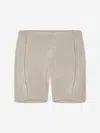 Jordan Girls Ribbed Bike Shorts In Brown