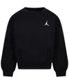 Jordan Girls S-xl Brooklyn Crewneck Sweatshirt In Black