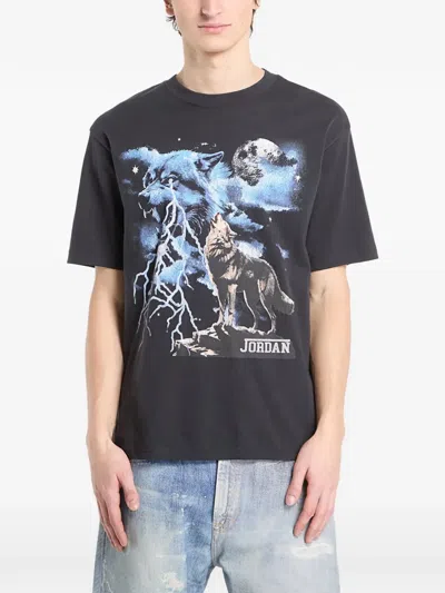 Jordan Graphic-print T-shirt In Black