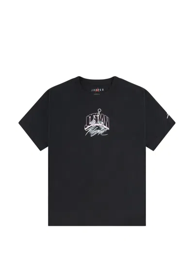 Jordan Kids' Graphic-print T-shirt In Black