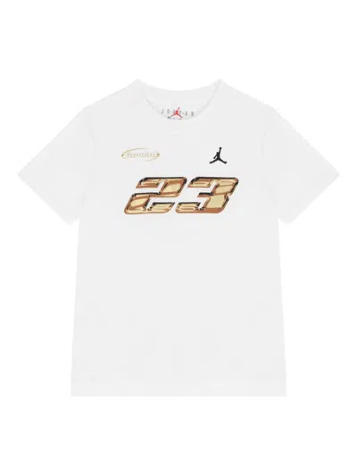 Jordan Kids' Graphic-print T-shirt In White