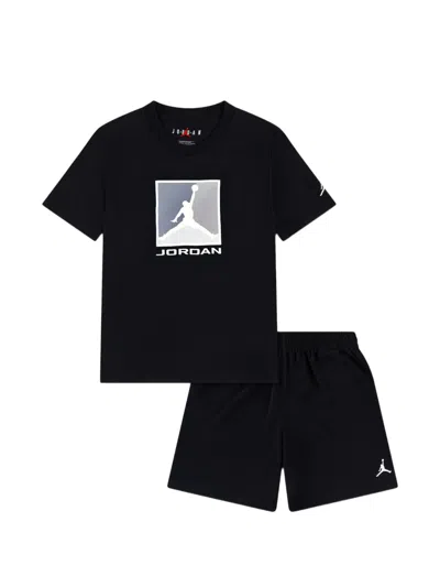 Jordan Graphic T-shirt Shorts Set In Black