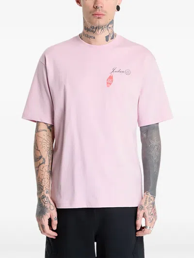 Jordan Graphic-print T-shirt In Pink
