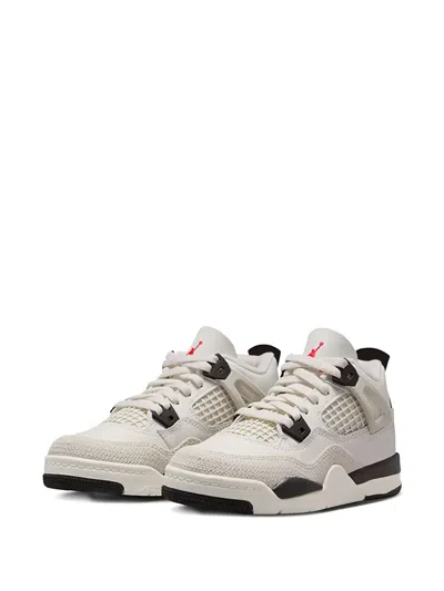 Jordan Kids'  Retro 4 In White/black/red