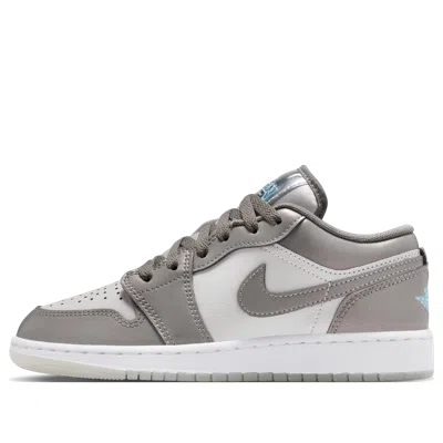 Jordan (gs) Air  1 Low Se 'flat Pewter Blue Chill' In Multi