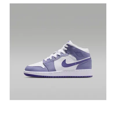 Jordan (gs) Air  1 Mid 'dusty Amethyst White Court Purple' In Multi