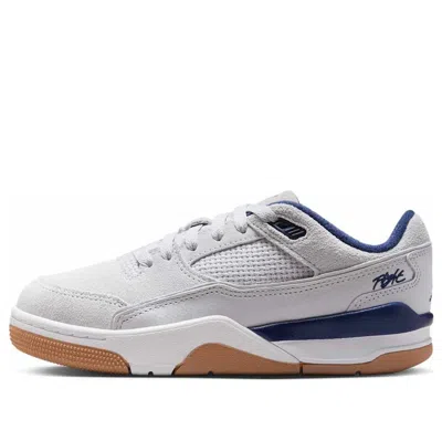 Jordan (gs) Air  Flight Court 'neutral Grey Midnight Navy' In Gray