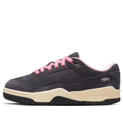 Jordan (gs) Air  Flight Court 'oil Grey Arctic Punch' In Black