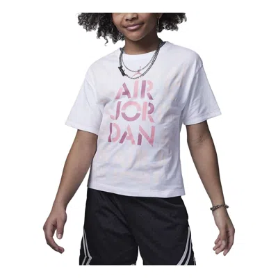 Jordan (gs) Air  Focus T-shirt 'white' In Multi