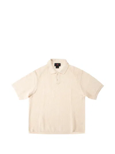 Jordan Half-button Polo Shirt In Nude